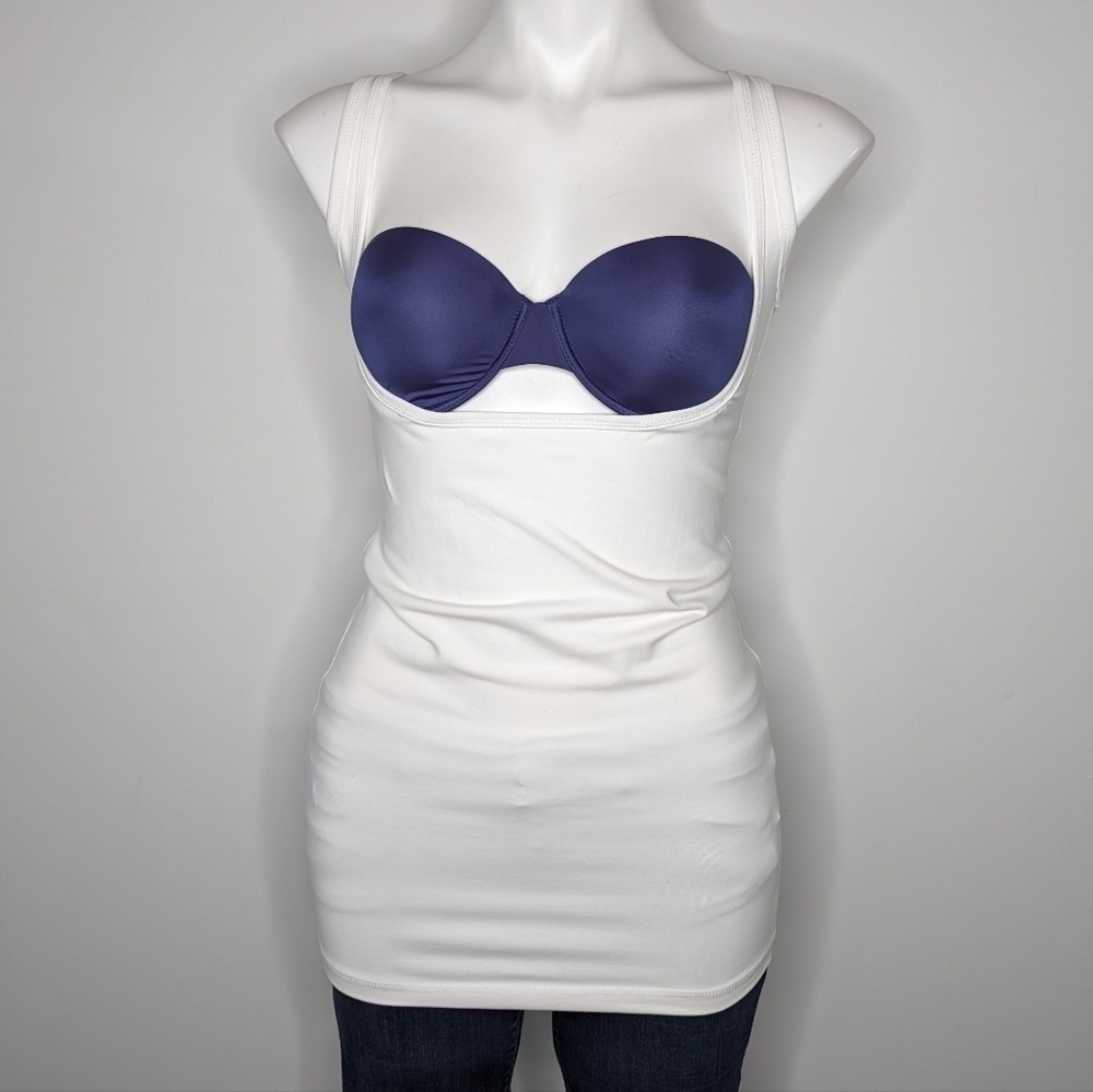 Bao Bei white maternity under the bust support tank XS/S